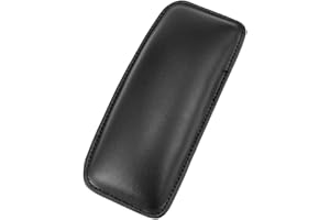 Ginocchio Cuscino Pad Dell'Auto, Ruspela Gamba Cuscino in pelle Ginocchiera universale per interni auto Ginocchio cuscino gamba (nero)