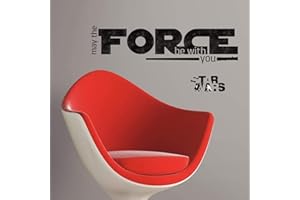 RoomMates Repositionable Star Wars Episode VII: May The Force Be with You Wall Stickers, Vinyl, Multi, 27x12.7x2.5 cm