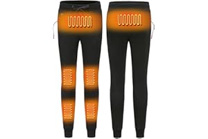 JUANMAO Pantalon Chauffant pour Homme Femme Long Thermique Pantalon 6 Zones À 3 Niveaux de Température sous-Vêtement Femme Bas Thermiques Legging Chauffant électrique USB Chaud Hiver