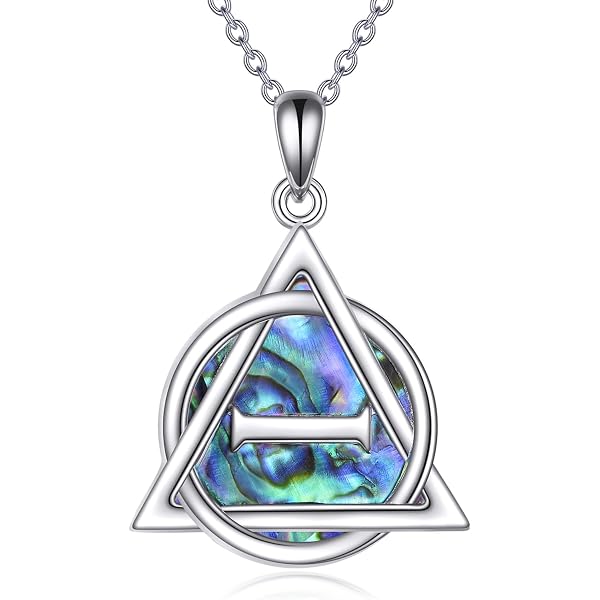 Collana celtica in argento Sterling 925 con ciondolo a forma di luna celtica, con nodo celtico Trinità, collana con luna celtica, regalo per donne e ragazze, Argento sterling, cristallo