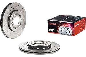 Brembo Xtra 09.7011.1X - Set di 2 Disco Freno Forato Anteriore, in Lega di acciaio
