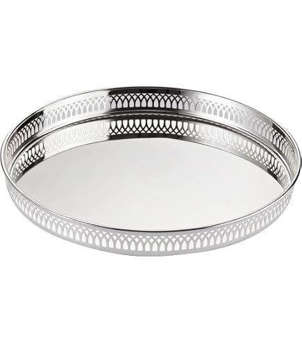 Alessi Edelstahl Platte – Rund, Ø 35 Cm, Glänzend Poliert, Für Servieren & Deko