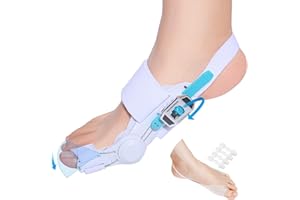 EVXVE Hallux Valgus Korrektur Set,Verstellbare Hallux Valgus Schiene Nacht,Silikonpads für hallux valgus Zehenspreizer für Unisex