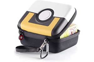 JoyHood Étui de Transport Rigide pour Cartes à Collectionner - Boîte de Rangement pour 400+ Cartes TCG - avec des Séparateurs Amovibles et Une Dragonne (Ultra Ball)