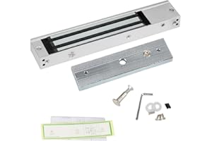 LIBO SMART HOME LIBO Elektrischer Magnetverschluss 280KG Zutrittskontrolle Elektronische Metalltürschloss DC12V Ausfallsichere NC-Typ für Sicherheitssystem Einzelne Tür (280KG/600LBS)