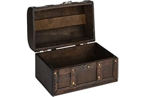 shelfmade Kleine Schatztruhe Holz, 22 x 14 x 14 cm - Geschenk Truhe klein Holztruhe - Schatzkiste Kindergeburtstag - Schatztruhe Hochzeit