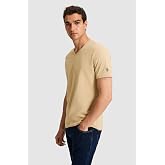 Erkek Reguar Fit V Yaka Vişne Basic Tiş&ouml;rt 50326944 VR223