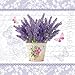 Produktbild Servietten/Napkins/20St.Packg./Serviettentechnik/Flowering Lavender/Lavendel im Topf violett