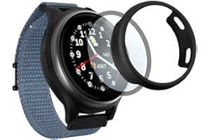 ANIO Protector Case 6 Kinderuhr, Displayschutz vor Kratzern, Stößen & Beschädigungen, Schutzhülle & Schutzfolie, Kinderleichte Montage, Volle Touchscreen-Funktionalität, Schwarz