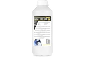 BeamZ FSMF1-C Líquido de niebla botella de 1 litro con densidad estándar, Líquido de niebla ECO para uso universal a base de agua, sin olores, biodegradable, no irrita - Transparente