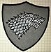 Produktbild Game of Thrones, Stark Dire Wolf, bestickter Stoffaufnäher zum Aufbügeln