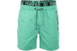 riverso Badehose Herren Regular Fit RIVBobby Badeshorts Sporthose Schwimmhose Shorts Kurze Hosen Print Elastischer Bund Schwarz Grün Orange Rot S M L XL XXL 3XL 4XL 5XL