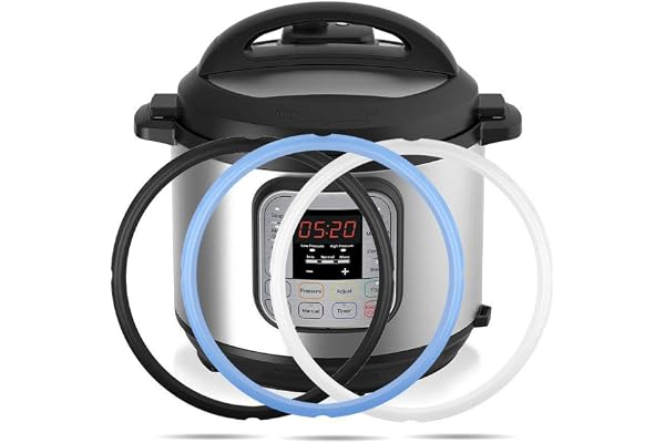 Mocoosy 3 st silikontätningsring för Insta Pot 6 qt, Insta Pot Tätningar Ersättningspackning 5/6 Quart Instapot Tätningsring, Livsmedelskvalitet silikontätningar för IP-DUO60, IP-LUX60, IP-DUO50