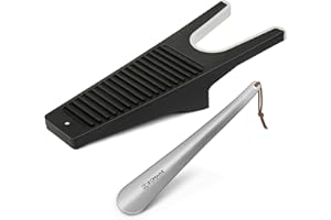 ZOMAKE Extra Grip Cavastivali Levastivali Completamente Impermeabile Plastica LEVA Stivali,Boot Jack con Raschietto per Fango per Stivali in Pelle di Gomma a Rimozione Rapida