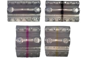 HOLENBURG Blíster para monedas de euro - Kit 400 blísteres monederos mixtos de 1 euro, 2 euros, 1 céntimo y 2 céntimos