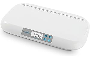 Nuvita 1310 | Balance Bebe Electrique | Balancelle Bébé | Pese Bébé | Balance Pédiatrique | Pese Bebe Electronique | Pese Bebe de 0,02 Kg à 18 Kg | Pèse Bébé avec Mesure de la Hauteur