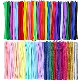Ş&ouml;nil Pastel Metalik ve Ana Renkler 30 cm 75 li 1 Paket Renkli T&uuml;yl&uuml; Tel Peluş Tel 30 cm Elişi Okul Projeleri S&uuml;sleme