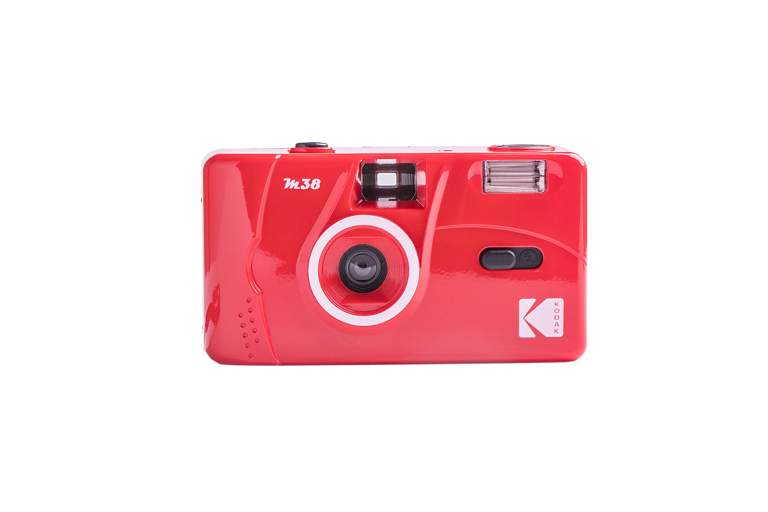 Kodak M38 35mm Film Camera - Focus Free, Powerful Built-in Flash, Easy to Use (Flame Scarlet)