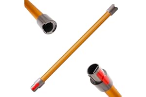 Qygba Tube Extension Pour Dyson V11 V10 V15 V8 V7 Aspirateur, Tube d'extension Pièces Détachées Longueur 73 CM (Or)