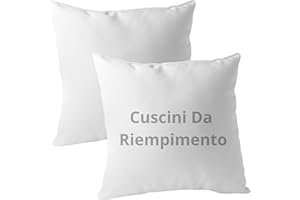 LARA MORADA - Set 2 Pezzi Imbottitura per Cuscini, Anallergico, Anima Imbottita per Cuscini da Rivestire, Divano, Living, Poltrona E Letto, 45x45 cm