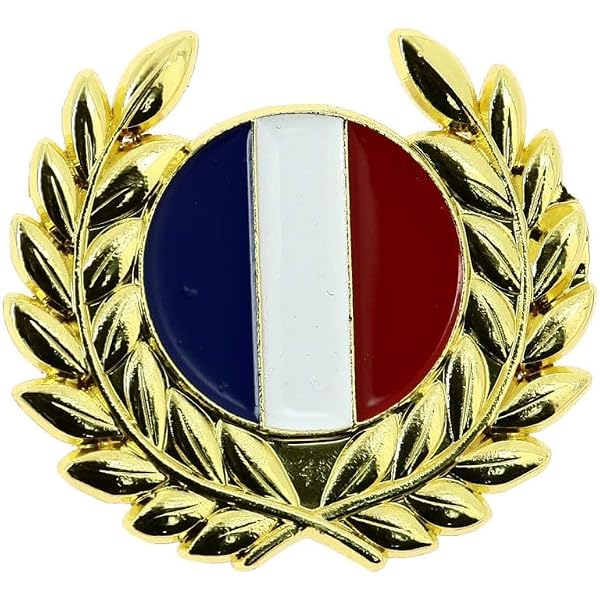 Pin's Jumelage France-Europe Doré En Zamac - Drapeaux, Modèle Classique Par Tony & Paul