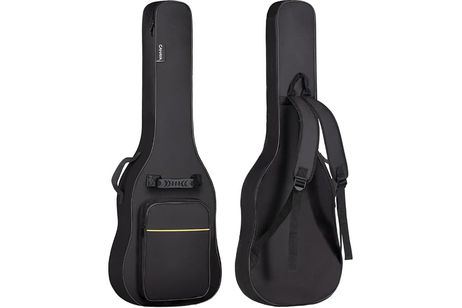 CAHAYA Bolsa Guitarra Electrica Acolchada 9mm Funda para Guitarra Electrica con Un Bolsillo Frontal para Libros de Música