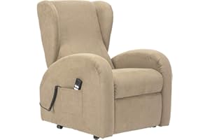 Sime Lola 2 Moteurs Fauteuil releveur Relax Dispositif Médical système de Roue siège à Micro-Ressorts Fauteuil Personnes âgées fauteuils inclinables Camel