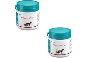 almapharm Almazyme h.a. | Doppelpack | 2 x 100 g | Ergänzungsfuttermittel für Katzen und Hunde | Vitalstoffe für optimalen Nahrungsaufschluss | Bei Nahrungsunverträglichkeiten