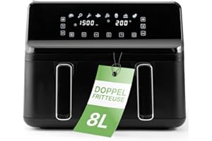 Clatronic Xxl Frytkownica Beztłuszczowa, Czarny, 8 L