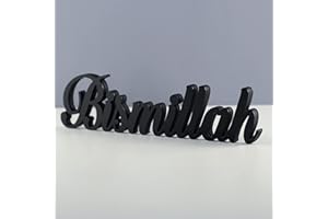 iwa concept Bismillah schwarz | Heimdekoration oder islamische Dekoration für Tisch Regal Heimdekorationen Ramadan-Geschenke Eid-Dekorationen islamisches, Tischdekoration