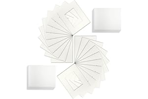 Canvasbay Picture Mounts for Frames with Backs and Clear Resealable Bags - 1.4mm Mount Card for Picture Framing (Antique White, 12"x10" to Fit 10"x8")