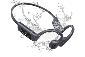MONODEAL Cuffie Subacquee per Piscina, Cuffie Conduzione Ossea IP68 impermeabile, 32GB MP3 Subacqueo per Nuoto, Bluetooth 5.3 Adatto per Cuffie Bluetooth Sport Nuoto Surf Corsa