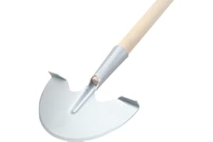 Agrarflora Rasenkantenstecher - verzinkter Stahl 20cm mit geschliffenem Blatt und Tritt - Kantenstecher mit stabilem T-Stiel 105cm - Kantenschneider, Rasenstecher zum Stechen von Rasenkanten