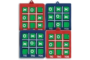 UNIQUE Partygeschenke - Tic-Tac-Toe-Spiel - 4er-Pack