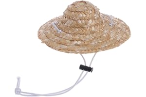 SimpleLife Cappello per Animali, Cappello di Paglia per Cani di Piccola Taglia