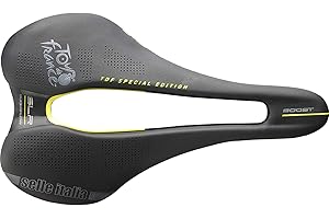Selle Italia SLR Boost TM Superflow Tour de France, Sella Unisex-Adulto, Nero e Giallo, L3