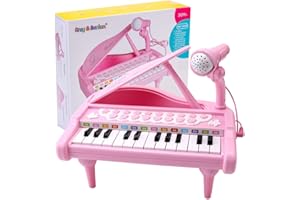 AMY & BENTON Keyboard für Kinder ab 1 2 3 - Kinderklavier ab 1 2 3 Jahre - Piano Keyboard mit Mikrofon - Musikinstrumente für Kinder ab 1 2 Jahre - AmyBenton