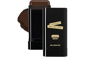 JOVIAL Hair Dye Comb, 2-in-1 Instant Hair Colour Stick with Built-In Comb, Waterproof & Sweat-proof, Portable Grey Hair Cover Up, Root Touch Up Dye Hair Concealer for Women & Men (Brown)