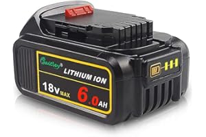 QUPERR DCB184 18V 6.0Ah XR Lithium Battery Compatible with_Dewal_t Tools, Replacement for DCB182 DCB200 DCB180 DCB181 DCB201, with XJ Connector for_Dewal_t Battery