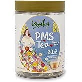 Lazika PMS &Ccedil;ayı - Hormon Dengeleyici Bitki &Ccedil;ayı, Sağlıklı Regl D&ouml;ng&uuml;s&uuml; ve PMS Desteği, Kafeinsiz, 20 İpeksi Biyobozunur Piram
