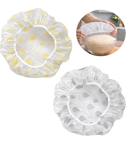 BESTonZON 3er-Set Wiederverwendbare Baumwoll-Schüsselabdeckungen – Elastisch, Luftdicht, Waschbar, In 3 Größen Für Küche & Picknick