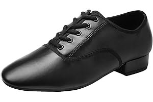 ZHENSI Scarpe da Ballo da Uomo Scarpe da Ballo Moderne Latine Oxford con Tacco Basso