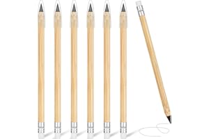 AUAUY 6PZ Lapiz Eterno, Lapiz Infinito con Borrador, Lápiz Sin Tinta Portátil Reutilizable, Borrable con Lápiz deLápiz Sostenible, para Escribir, Dibujar, Hogar, la Oficina, la Escuela