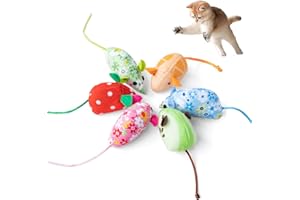 KITO LEE 30 Palitos de Hierba Gatera para Gatos, Palitos Masticables para Gatos, Palitos Matatabi para Gato, Palitos Dentales para Gatos (Ratones Hierba Gatera)