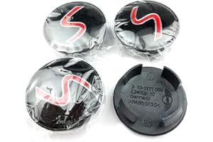 LLCWER 4 PièCes 54mm Voiture Centre De Roue Capuchons Moyeu Couvercle Moyeu Centre Casquettes DéCoration De Voiture Style De Voiture pour BMW Mini Cooper S Coupe Jcw F56 F60 R50 R52 R53 R55 R56