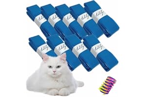 Tidily 9er-Pack Nachfüllbeutel für Katzenklo Eimer - Unparfümierte Katzenstreu Sack geruchsdicht - Kompatibel nur für Katzentoilettensysteme mit Nachfüllkassetten wie Littycat + Katzenspielzeug
