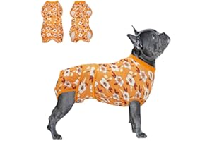 PetWarm Pet Surgery Recovery Suit – Pet Dog Cat After Surgery Pet Onesie – Cotton Protect Pet Abdominal – After Surgery Onesie for Pets– Professional Pet Recovery Shirt,Medium