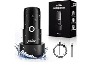 Sejoy Mini-golarka elektryczna dla mężczyzn przenośna golarka ładowana przez USB podróżna