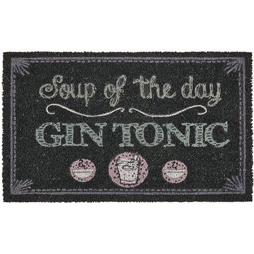 Preisvergleich Produktbild Soup of the day, Fussmatte, grau