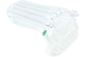 EVG Evergreen Goods 50 Wine & Beer Inflatable Bags with Easy-Inflation Valve | Safe Packaging - Air Column Cushion for Spirits, Champagne, Vinegar | Ideal for 75cl / 750ml Bottles